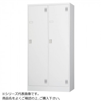 豊國工業 スタンダードロッカー2人用ワイド(内筒交換錠) TLK-N2W CN-85色(ホワイトグレー)【送料無料】