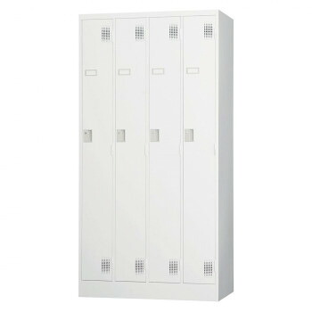 豊國工業 スタンダードロッカー4人用(シリンダー錠) TLK-S4 CN-85色(ホワイトグレー)【送料無料】