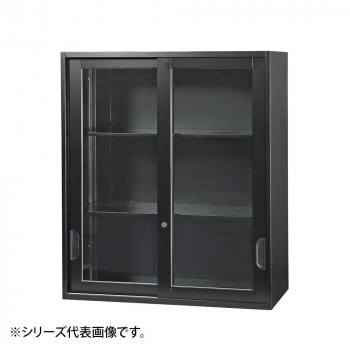 ＼今だけ！エントリーで尖んがり5倍／豊國産業 壁面納める庫浅型引違い硝子扉 黒いこと HOS-HKGSXN-B CN-10色(黒いこと)【貨物輸送無料】