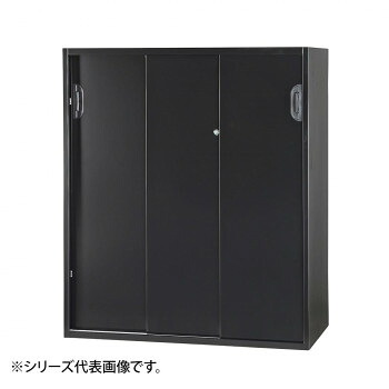 ＼今だけ！エントリーで尖んがり5倍／豊國実業 壁面納める庫浅型3枚引違い(下置) 黒いこと HOS-HKS3DSX-B CN-10色(黒いこと)【貨物輸送無料】