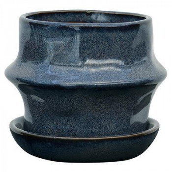 \今だけ!エントリーでポイント5倍!/ グリーンポット 植木鉢 ヴィーレ ブルー 17cm CP-3317BU 4個入【送料無料】|LifeUp