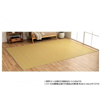 ＼今だけ！エントリーでポイント5倍！／ 日本製 ダイニングラグ 除菌スプレー ベージュ 本間6畳 約286.5&times;382cm 1090030021902【送料無料】｜LifeUp