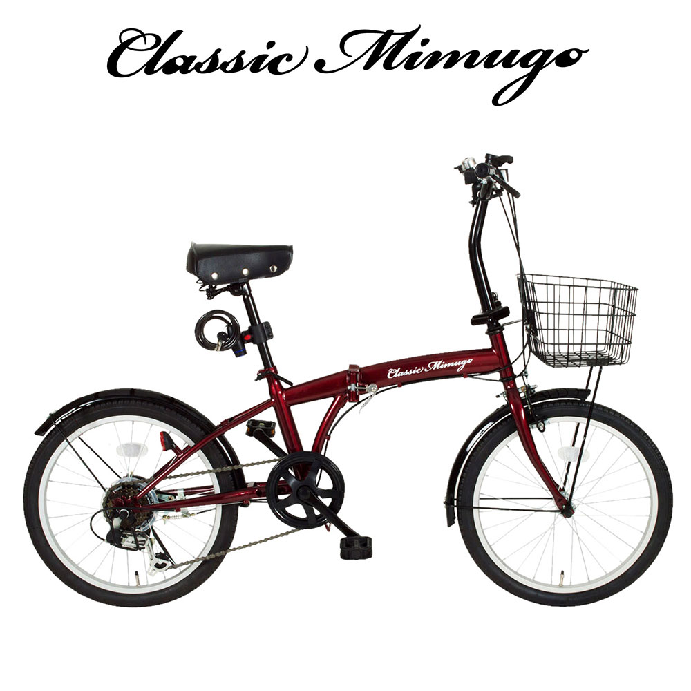 楽天市場】Classic Mimugo FDB16L 折り畳み自転車 グリーン MG-CM16L