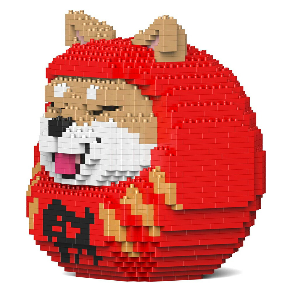 【楽天市場】【JEKCA】 ジェッカ ブロック （柴犬だるま 01S-M01） 立体パズル 組立パズル 猫の模型 大人向け ブロック玩具