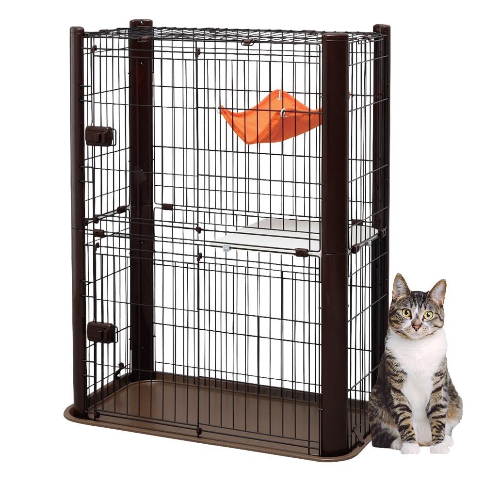 Wag 2段キャットケージ ホワイト 楽天市場】[Amazonブランド] Wag スリム キャットケージ 2段