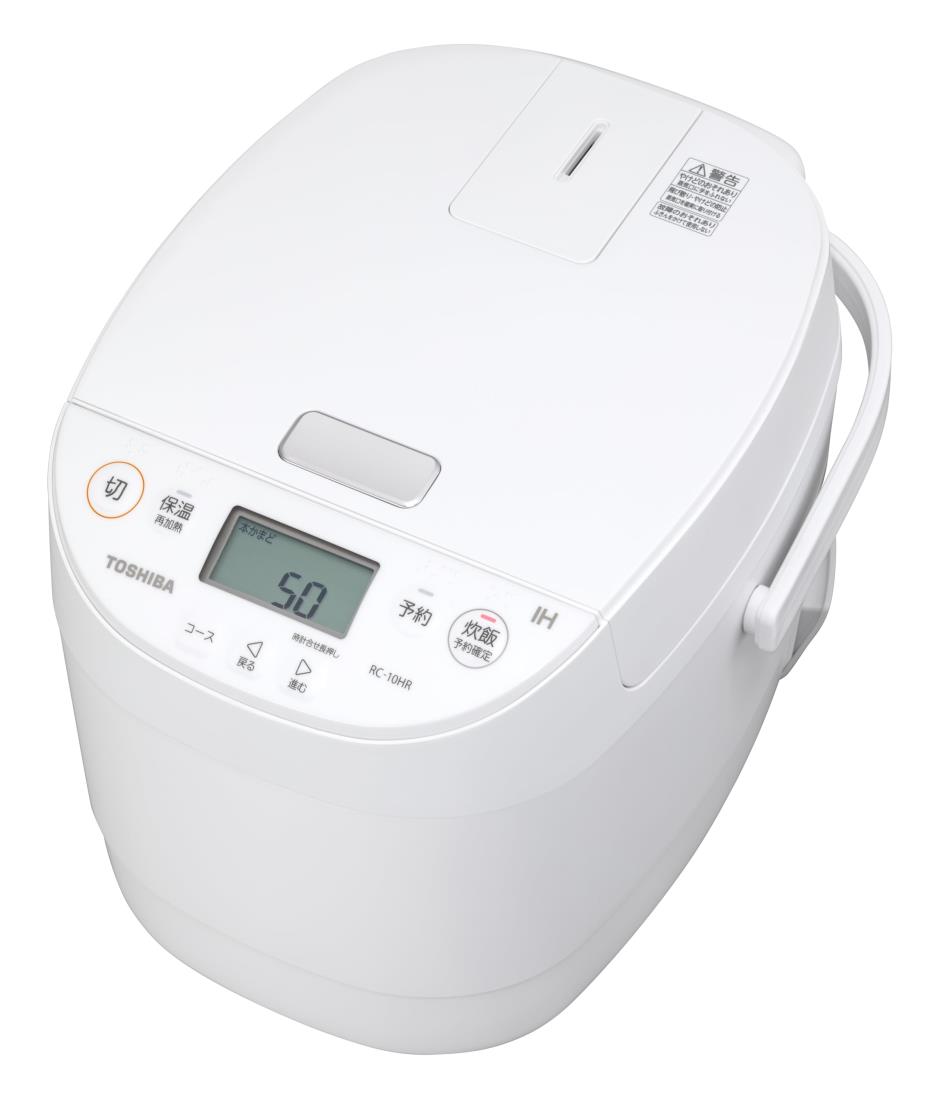 【4/15★5と0の日＆お買い物マラソン★Wポイント】TOSHIBA(東芝) 炊飯器 5.5合 RC-10HR(W) ホワイト IH rice cooker 保温白米24時間 おかゆ 炊込み 玄米 温泉卵