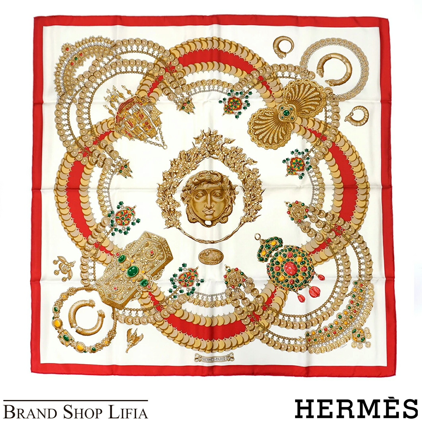 楽天市場】【新規様特典】【美品】HERMES エルメス カレ90 BRIDES de