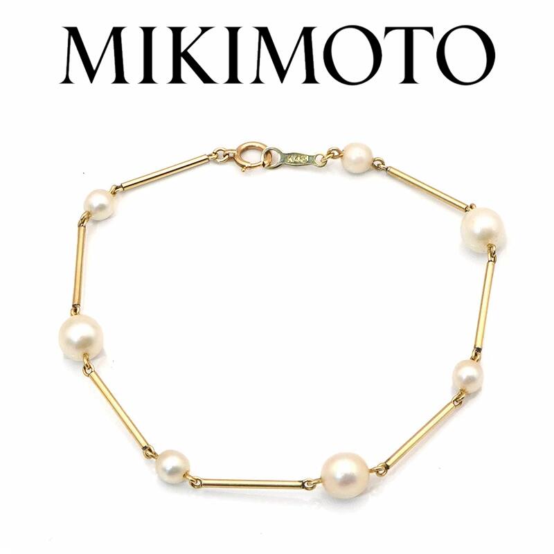 楽天市場】【極美品】タサキ TASAKI パール ブレスレット K18 ゴールド