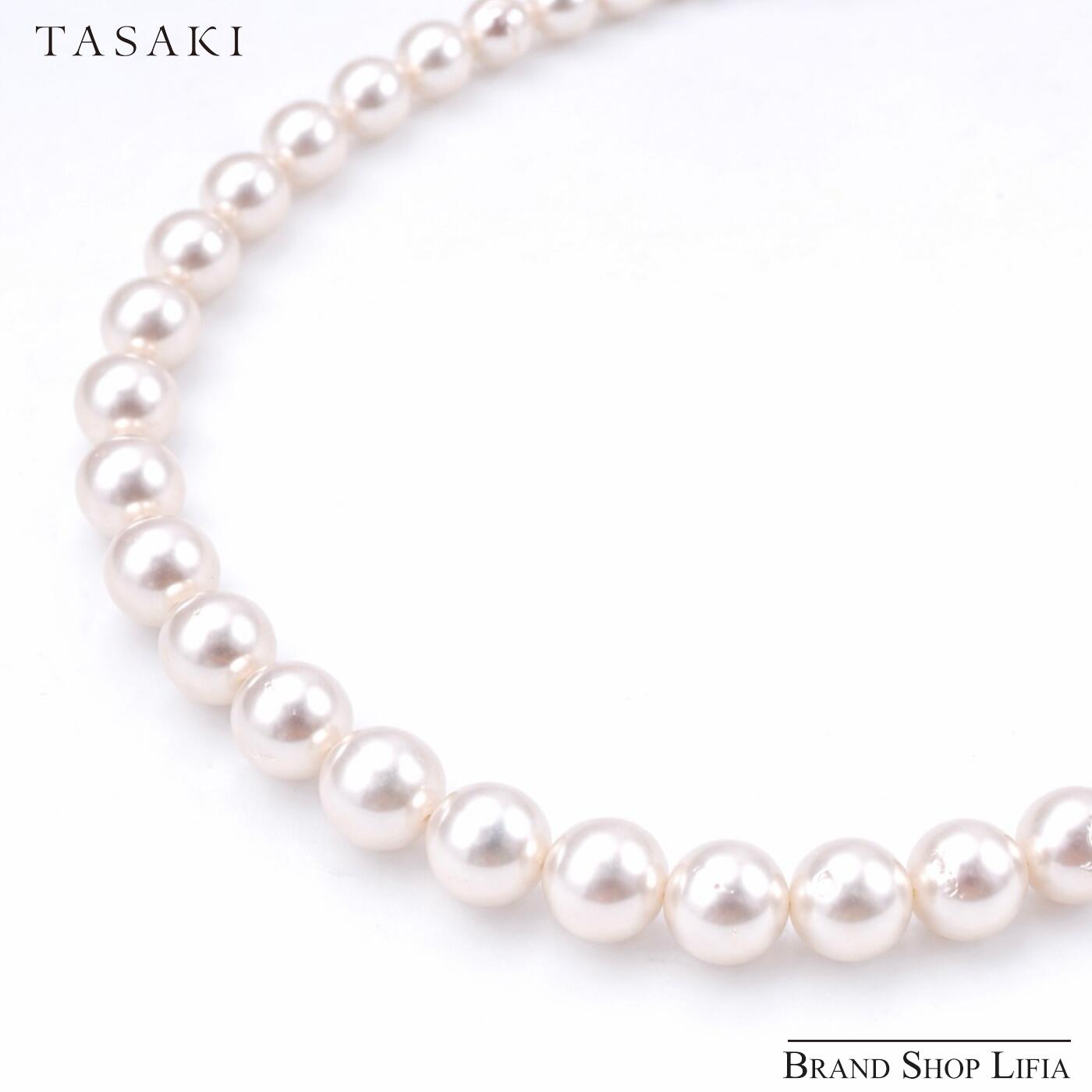 タサキ TASAKI ネックレス パールネックレス 7.0～7.5mm 本真珠 ホワイトゴールド K14WG ホワイト系 43cm レディース 冠婚葬祭 中古 美品