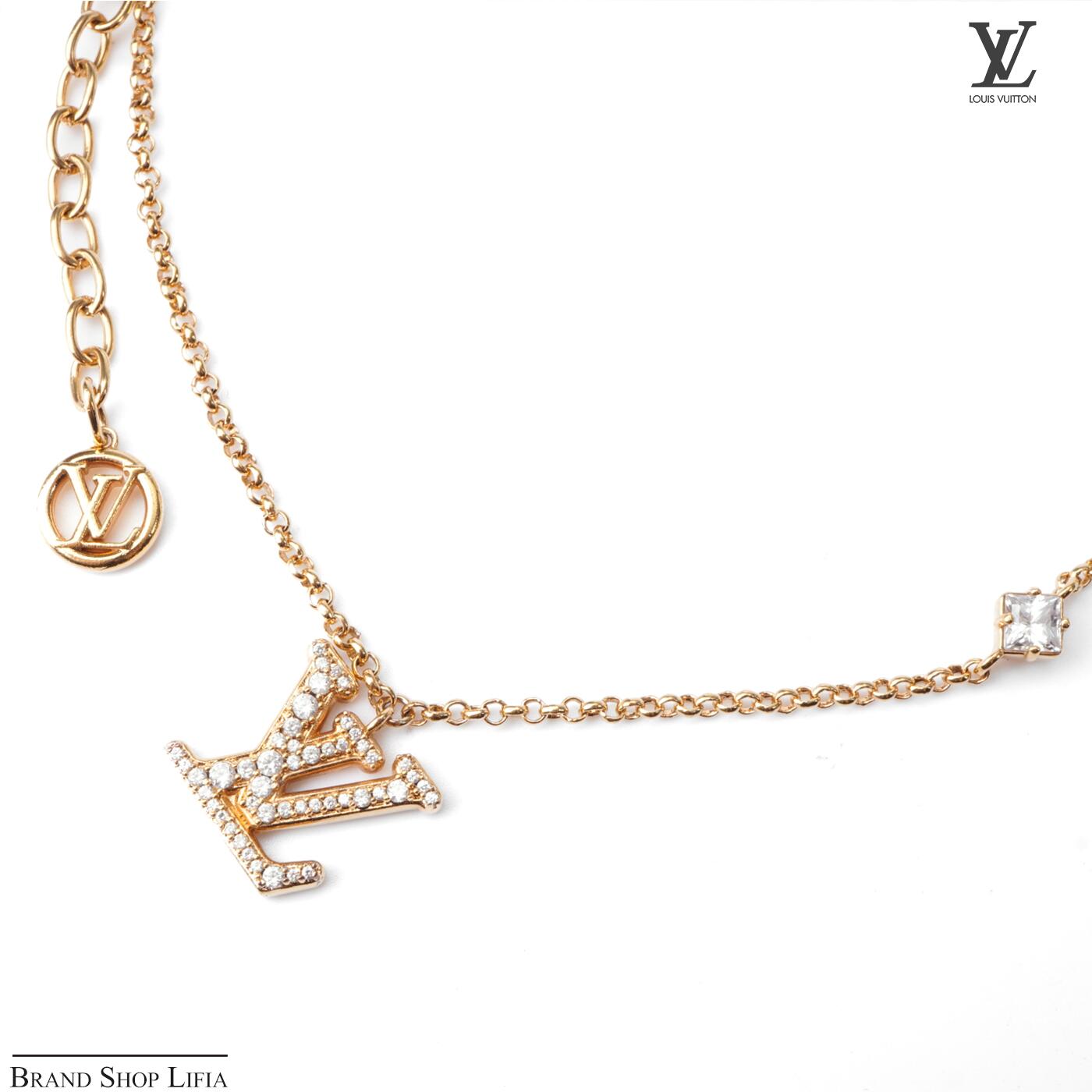 ルイヴィトン LOUIS VUITTON ブレスレット レディLV ゴールド M1582A メタル ストラス 正規箱付き レディース ブランド アクセサリー 中古 美品