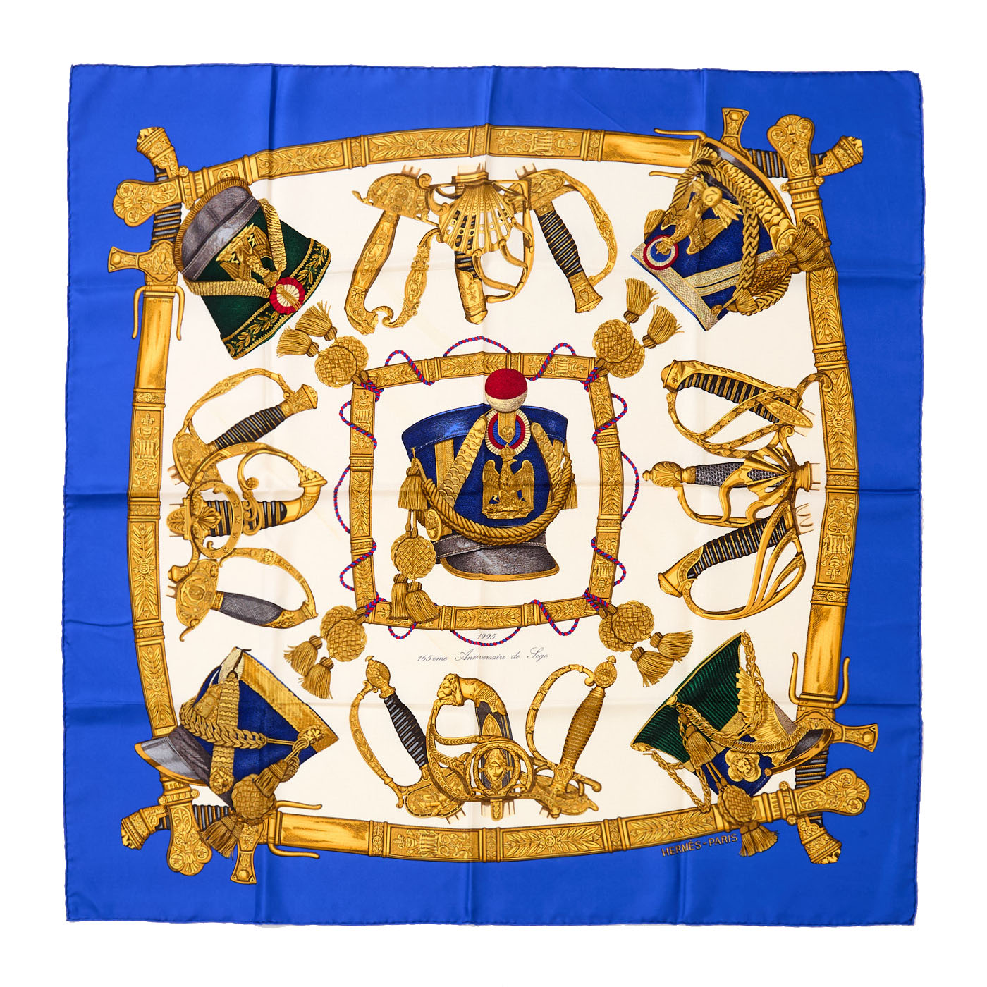 HERMES/エルメス カレ90 壮大な制服 スカーフ i_012 ブランドレンタルのBrandCity / エルメス カレ90 スカーフ 礼装