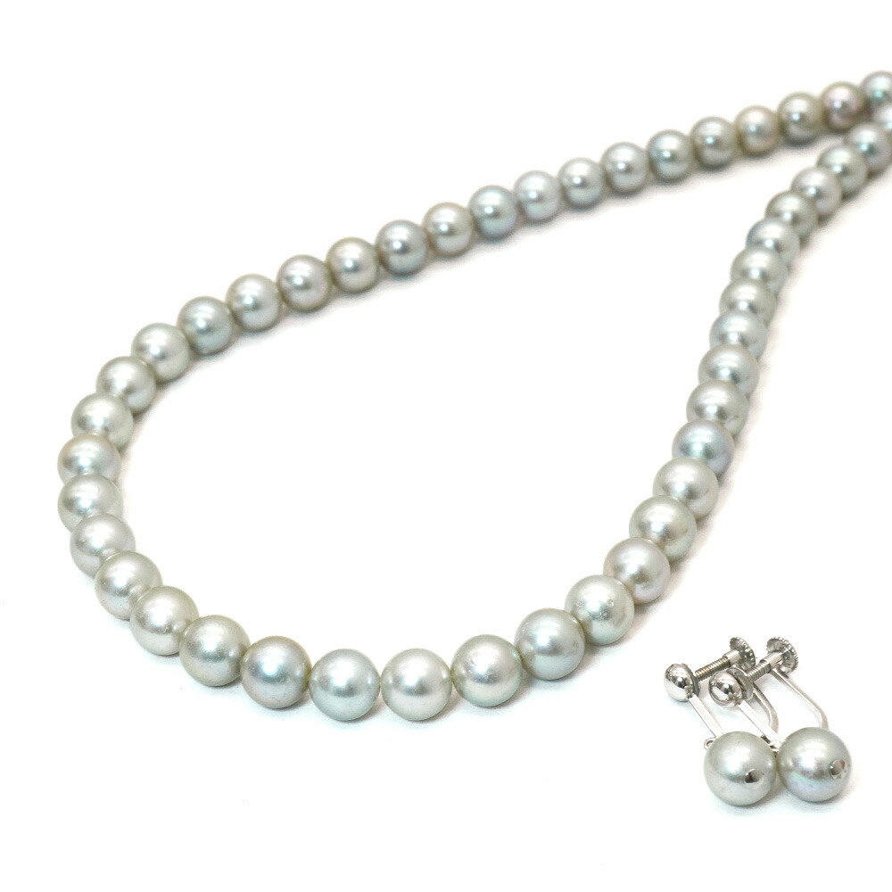 極美品　TASAKI　タサキ　田崎　ネックレス　SV　パール　真珠　ホワイト タサキ田崎 TASAKI パールネックレス ホワイト レディース