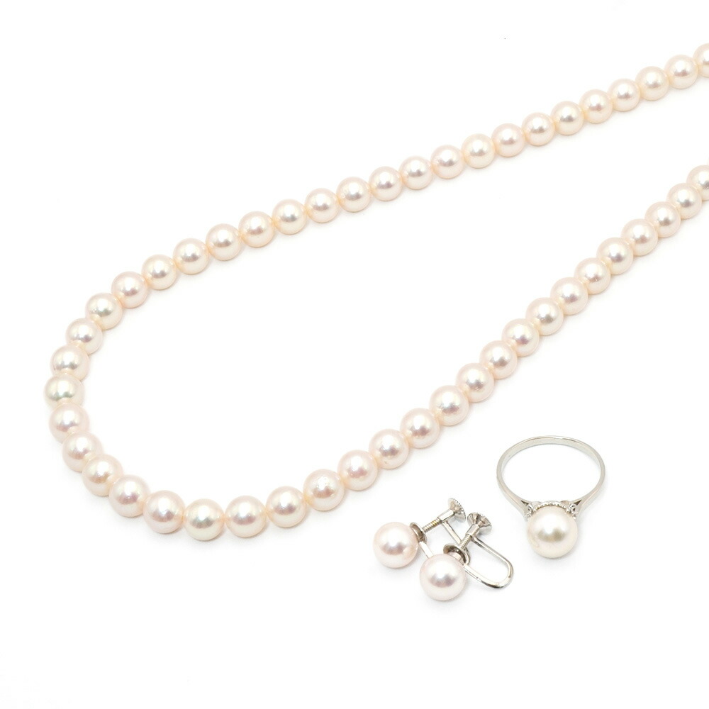 タサキ アコヤ真珠 パール ネックレス 7.0-7.5mm SILVER 楽天市場】【中古】タサキ TASAKI 田崎真珠 ネックレス シルバー
