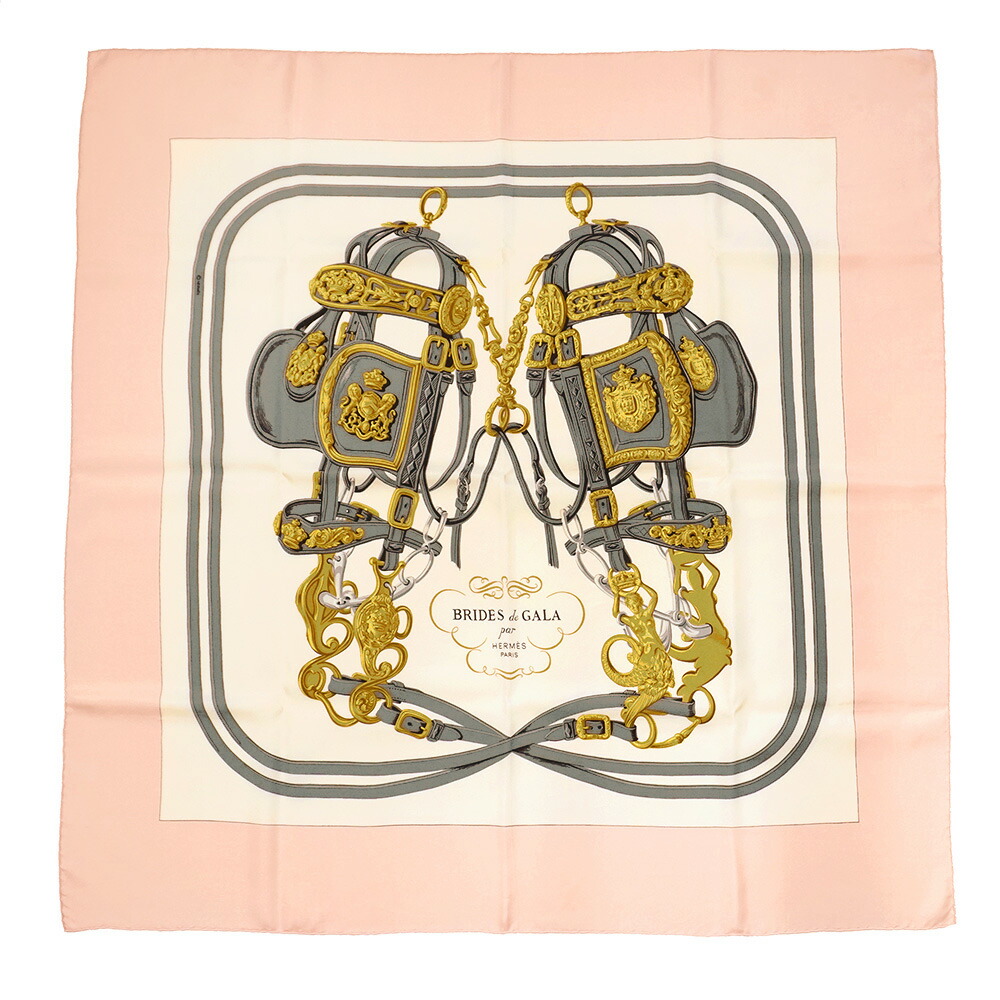 楽天市場】【中古】HERMES エルメス カレ90 BRIDES de GALA 式典