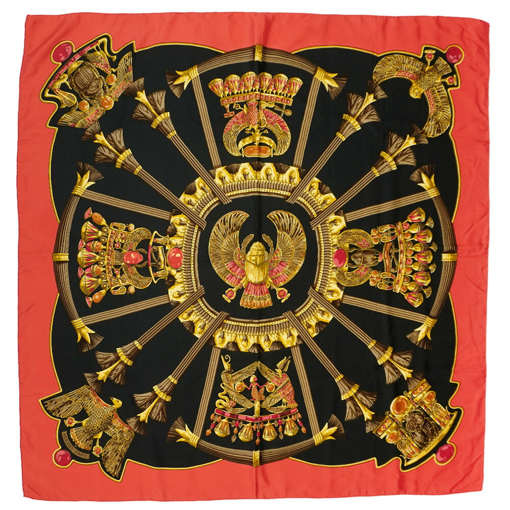 楽天市場】【中古】 エルメス スカーフ カレ90 シルク100% 唐辛子