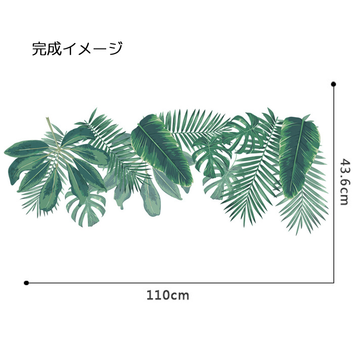 楽天市場 ウォールステッカー 観葉植物 グリーン 葉っぱ リーフ モンステラ アレカヤシ ストレチア ヤシの葉 夏 南国 はがせる 壁飾り カフェ インテリアシール Wallsticker ウォールシール ウォールシート Diyインテリアのお店 Colorspro