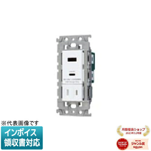 [法人限定] WTL147740W セラミックホワイト パナソニック アドバンスシリーズ埋込充電用USBコンセント2ポート 18W USB-A C 扉付コンセント付 [ WTL147740W ]｜照明専門店ライトエキスパート