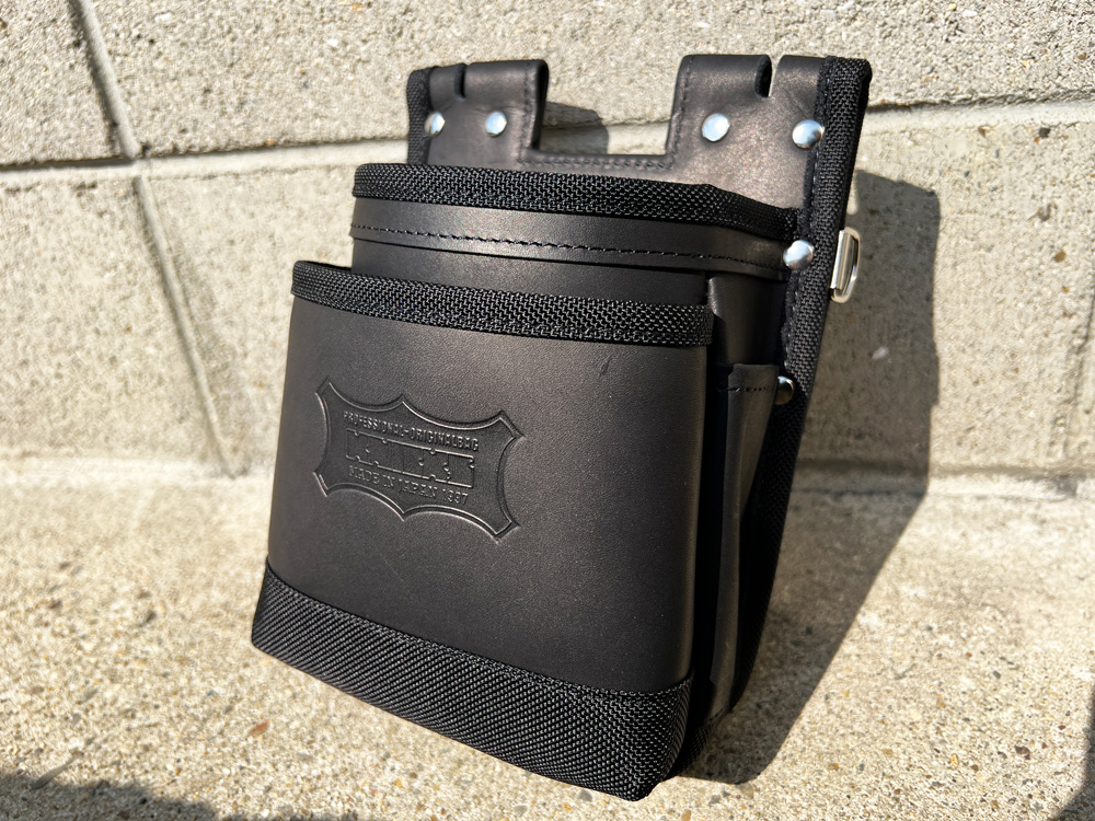 楽天市場】KNICKS ニックス 腰道具 グローブ 革 建築用 2段 腰袋 KGB