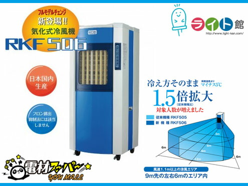 静岡製機 蒸散式冷風機 RKF506α 【代引っ張ること不可商いもの】