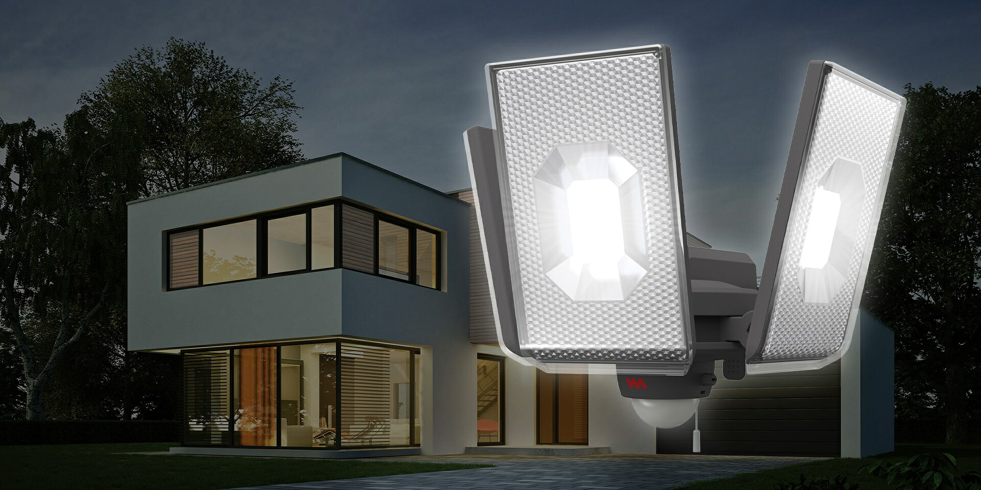 ムサシ 　ライテックス　12.5W×3灯スライド型 LEDセンサーライト　ライテックス　 LED-AC3050