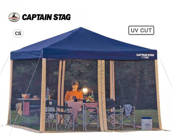 【保証付】※クーポン利用で50円OFF！※ CAPTAIN STAG キャプテンスタッグ スクリーンパネル 300&times;200UV M-3174 キャンプ アウトドア 屋外 野外 おしゃれ バーベキュー レジャー ピクニック 海 山 パール金属｜ライト　ワクイショップ