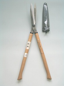 【百貨店SALE 尖んがり5倍】【引き請ける付】A-21 195粍安来鋼付止なし刈込鋏裏押コブ柄 鋼典 かねのり カネノリ 五十嵐切れ物加工 園芸 ガーデニング 切り下げる 刈り込み鋏 刈込鋏 剪刀 取りつくろう 燕三条