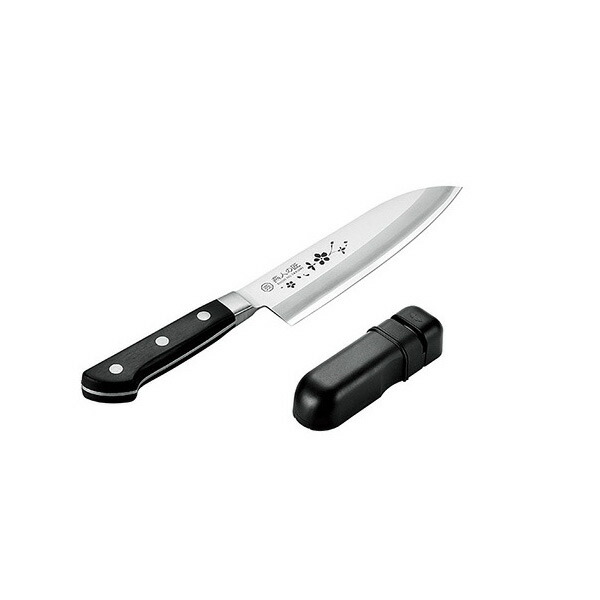 【お買い物マラソン限定ポイント5倍】燕人の匠 ［桜吟］三徳包丁165mm＆シャープナー ETO-1002 キッチン カトラリー おしゃれ 新生活 雑貨 贈り物 ギフト プレゼント イベント 燕三条 日本製 国産 よこやま