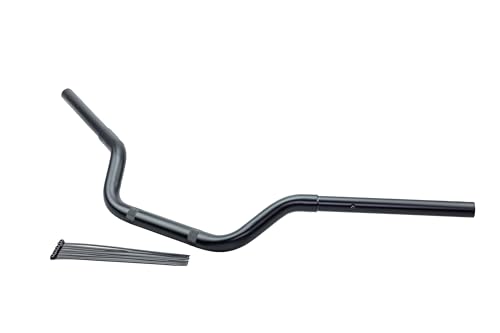 キジマ(Kijima) レブル1100/T DCT 25y- ハンドルバー 20mmバック 30mmアップ スチール製 マットブラック 204|Light Base