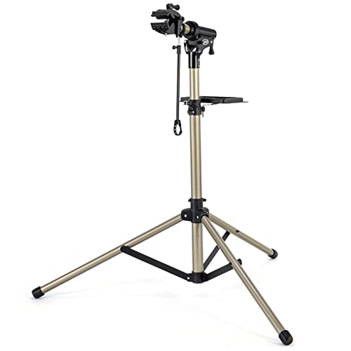 CXWXC 銀輪 検査と修理照明ランプ 三脚架 角度・高さかい繕う 耐荷重30kg 細工物照明ランプ 軽銀製 折りたたみ 読み込む自動二輪車 洗車及び補修