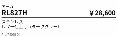 RL827H　屋外ローコスト高効率ポール灯 １灯用アーム　ENDO 遠藤照明 エンドウ 【3980円以上(税込)で送料無料】｜LIGHTBEING 10,193円