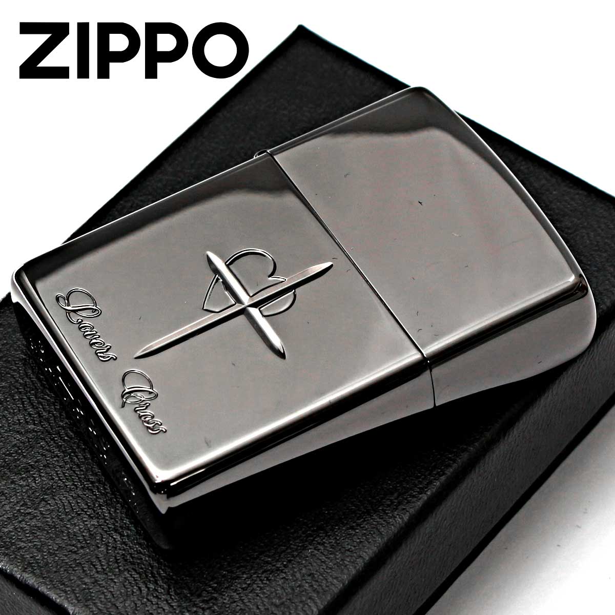 楽天市場】Zippo ジッポー ZIPPO ラバーズ クロス レッド