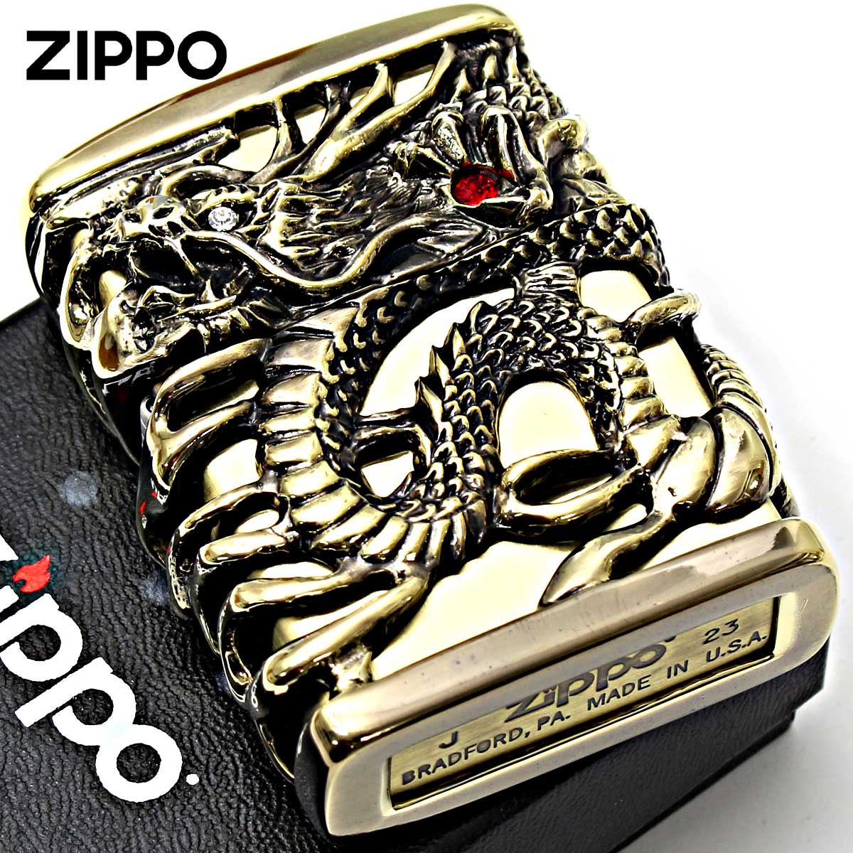 Zippo ジッポライター フルメタル ジャケット 天龍 ドラゴン 二 TR-BSF メール便専用商品｜輸入雑貨のネットストア AKIHA