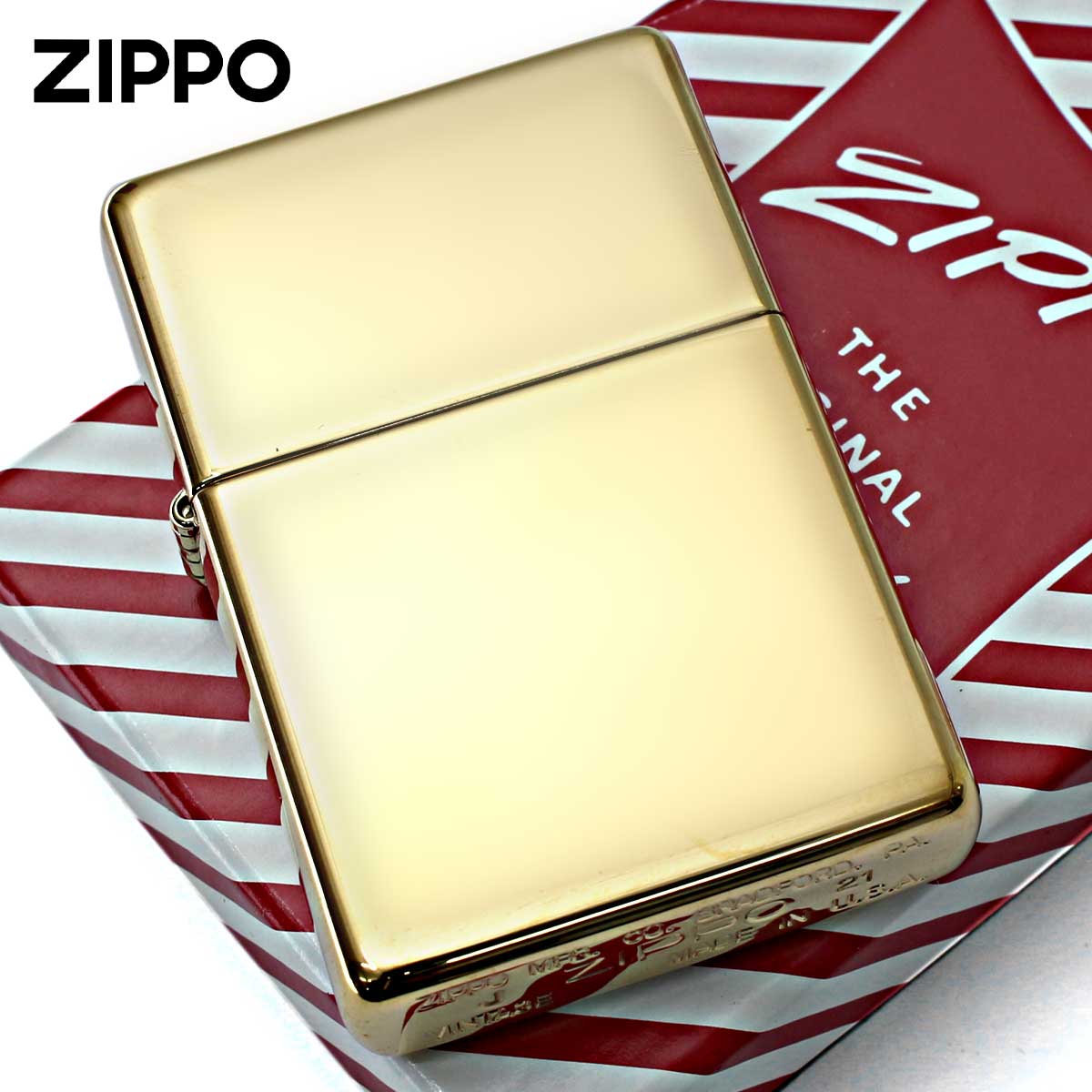Zippo ジッポライター 1937レプリカ フラットトップ 真鍮 ブラス ポリッシュ 鏡面 定番 No.270CC メール便専用商品