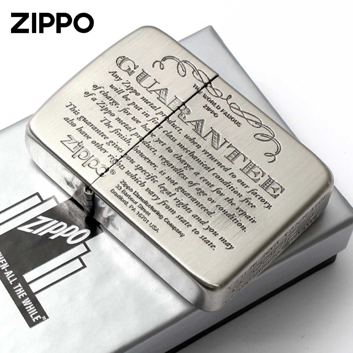 レア　Zippo zippo 隠れ　グーフィー 楽天市場】ZIPPO ギャランティー柄 41GRT-NI 1941レプリカ