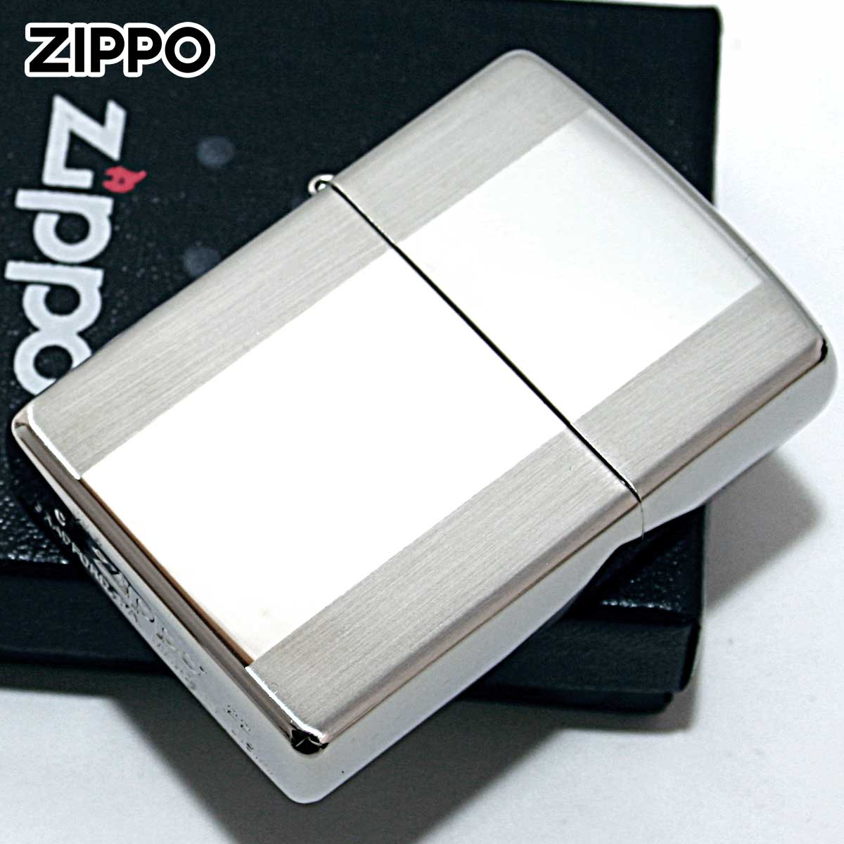 Zippo ジッポライター スタンダードライン サテーナ ポリッシュ シルバー Standard line 1201S267 メール便専用商品