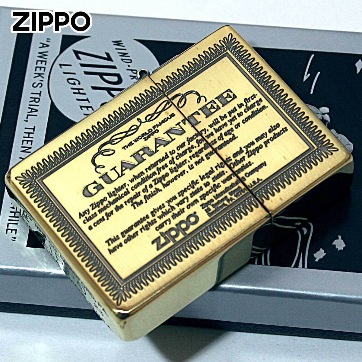 楽天市場】Zippo ジッポライター 1935レプリカ ギャランティー柄