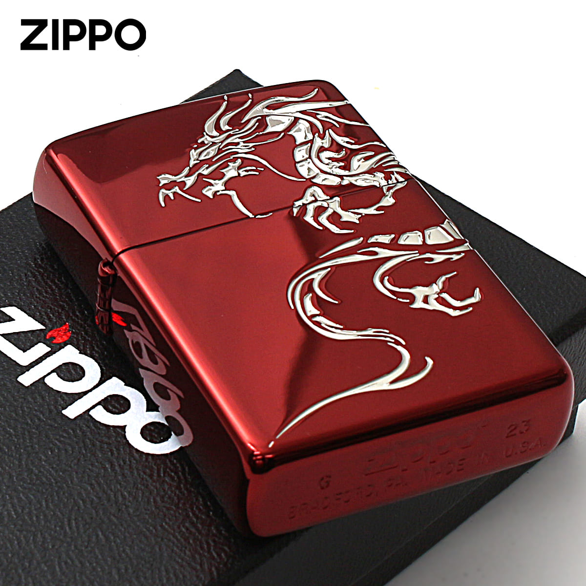 楽天市場】Zippo ジッポライター 龍虎 ドラゴン タイガー 4面