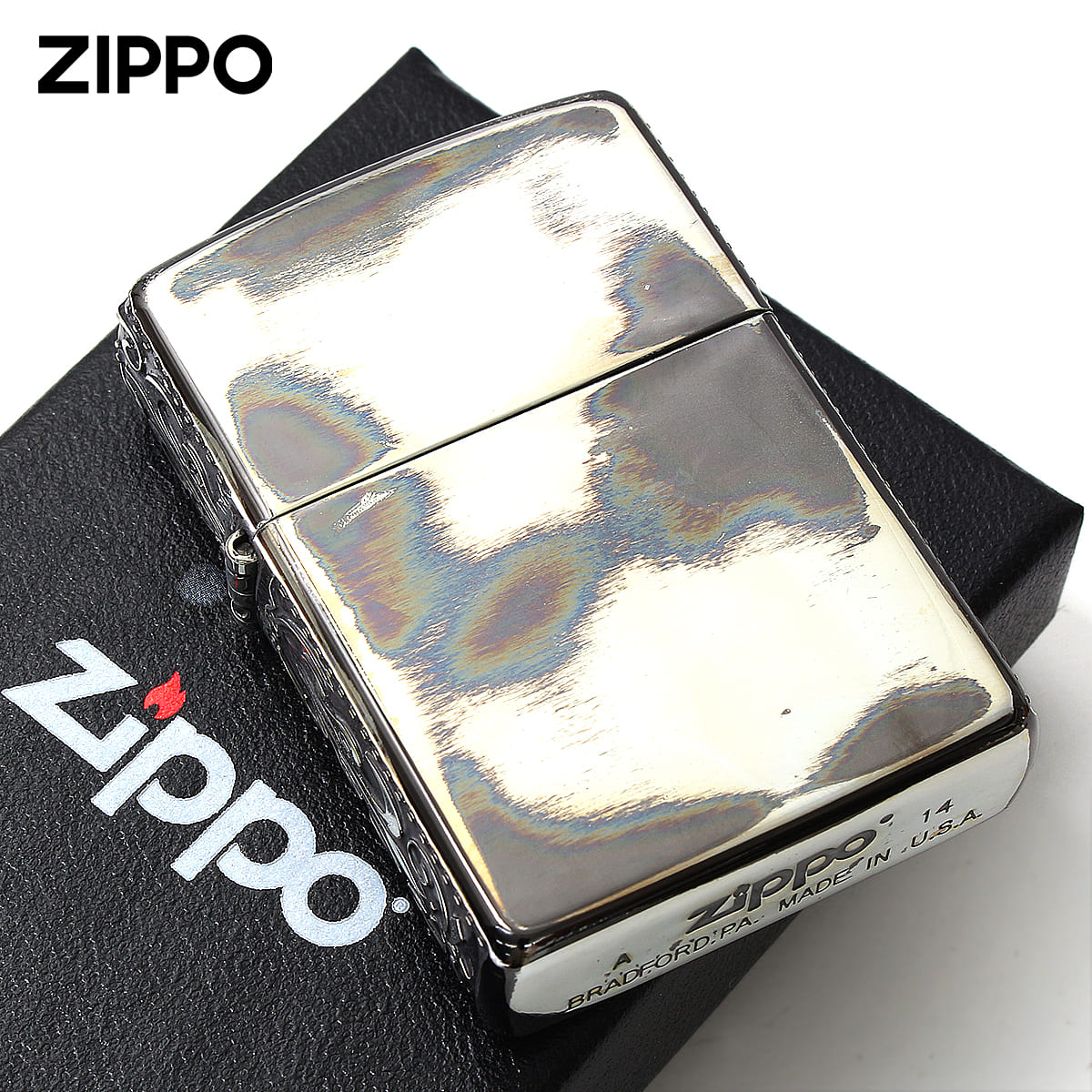 Zippo ジッポライター サイド アラベスク 唐草 アンティークフィニッシュ Side Line Up SLU-A メール便専用商品