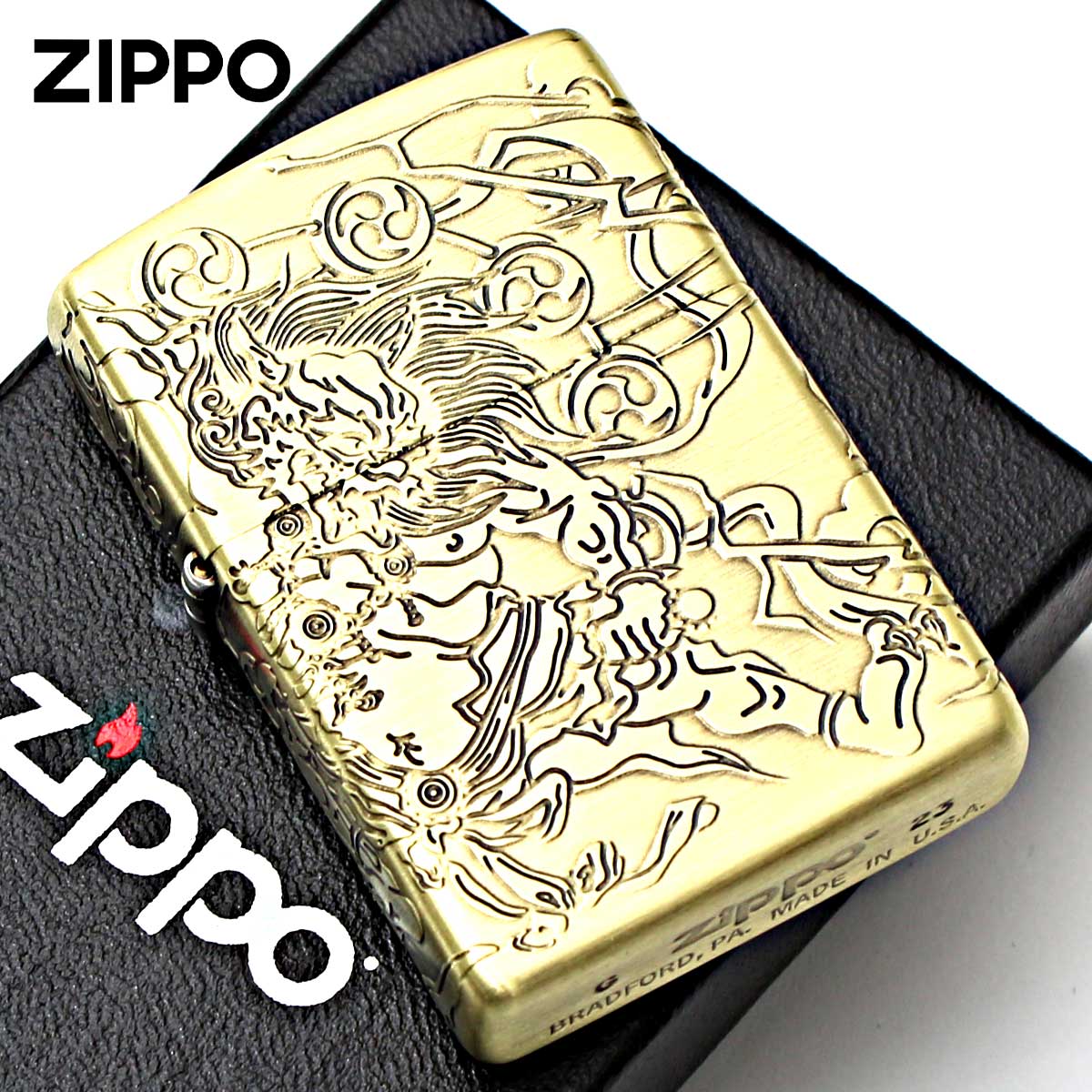 楽天市場】Zippo ジッポライター 龍虎 ドラゴン タイガー 4面連続