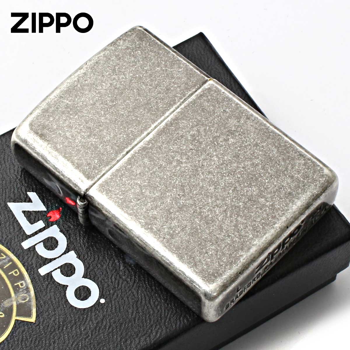 楽天市場】Zippo ジッポライター 無地 アンティークフィニッシュ