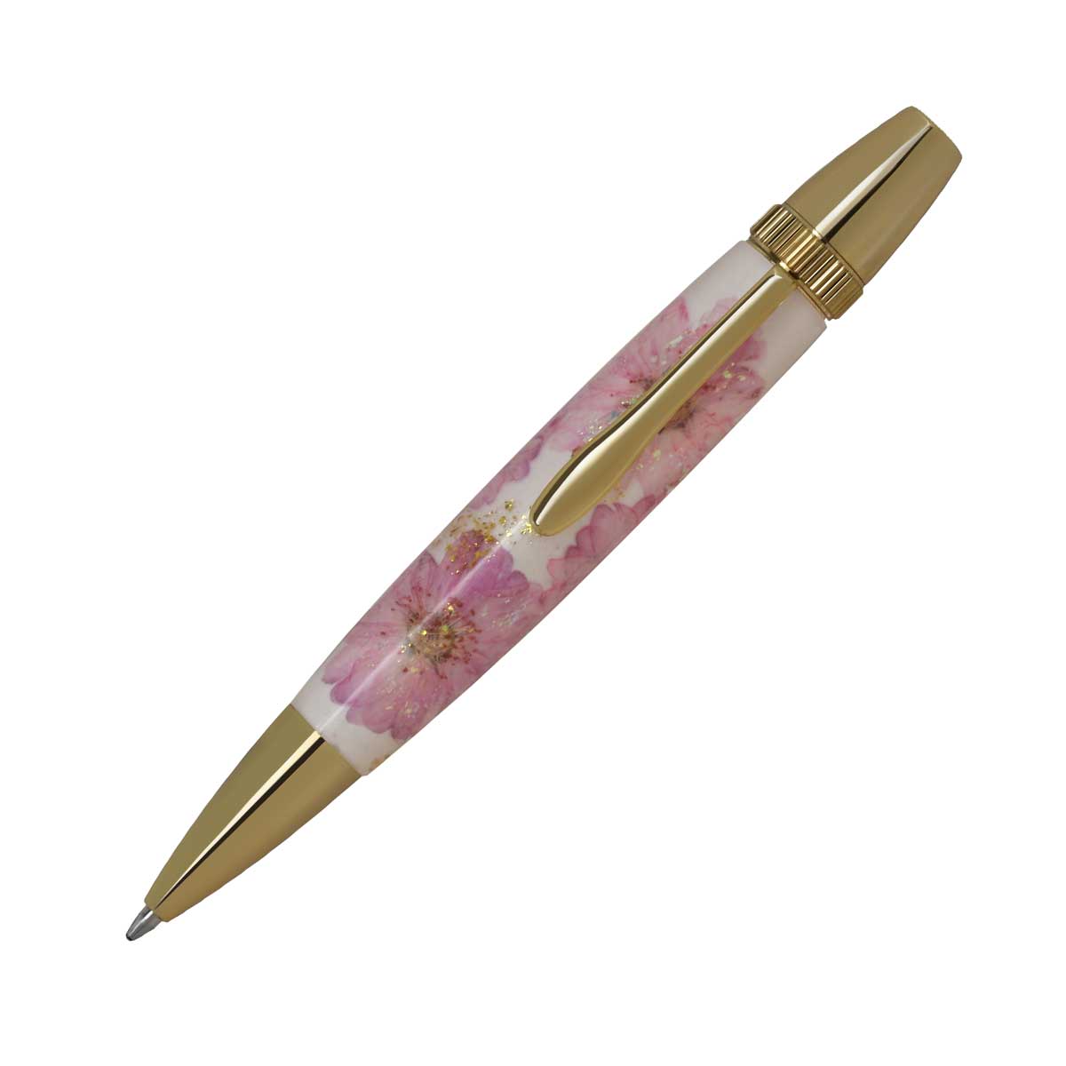 F-STYLE Flower Pen 押花 ボールペン TFB2021 八重桜 桃色 YMEX