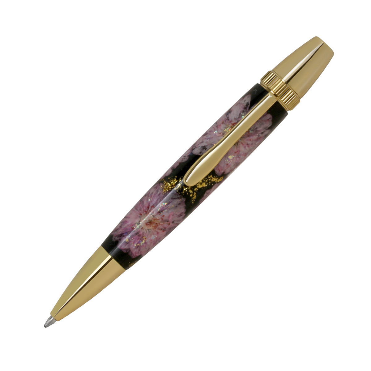 F-STYLE Flower Pen 押花 ボールペン TFB2021 八重桜 黒色 YMEX