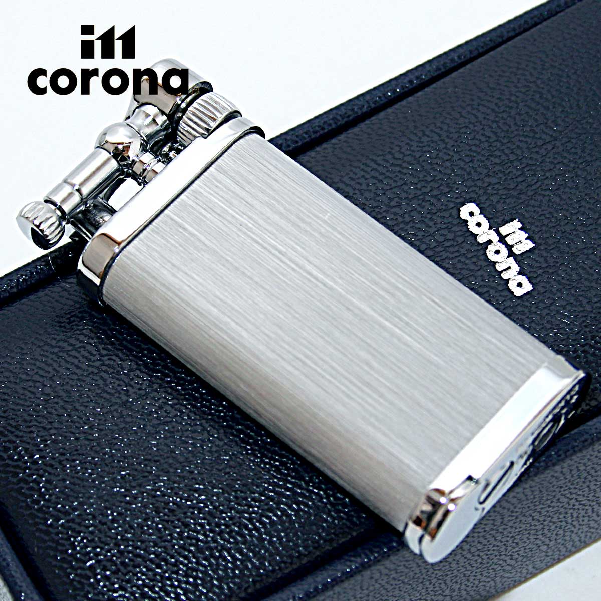 im corona イム・コロナ オールドボーイ クロームヘアライン フリントガスライター 1103311B 64-3115 SGEX｜輸入雑貨のネットストア AKIHA