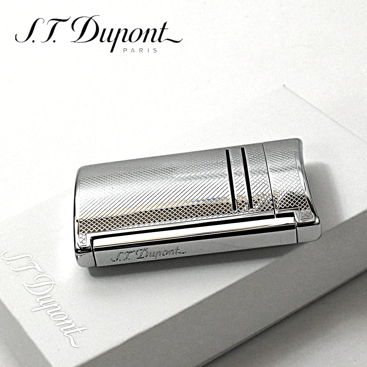 S.T Dupont エス・テー・デュポン マキシジェット ギョーシェ グリットクローム ターボガスライター 20157N SGEX