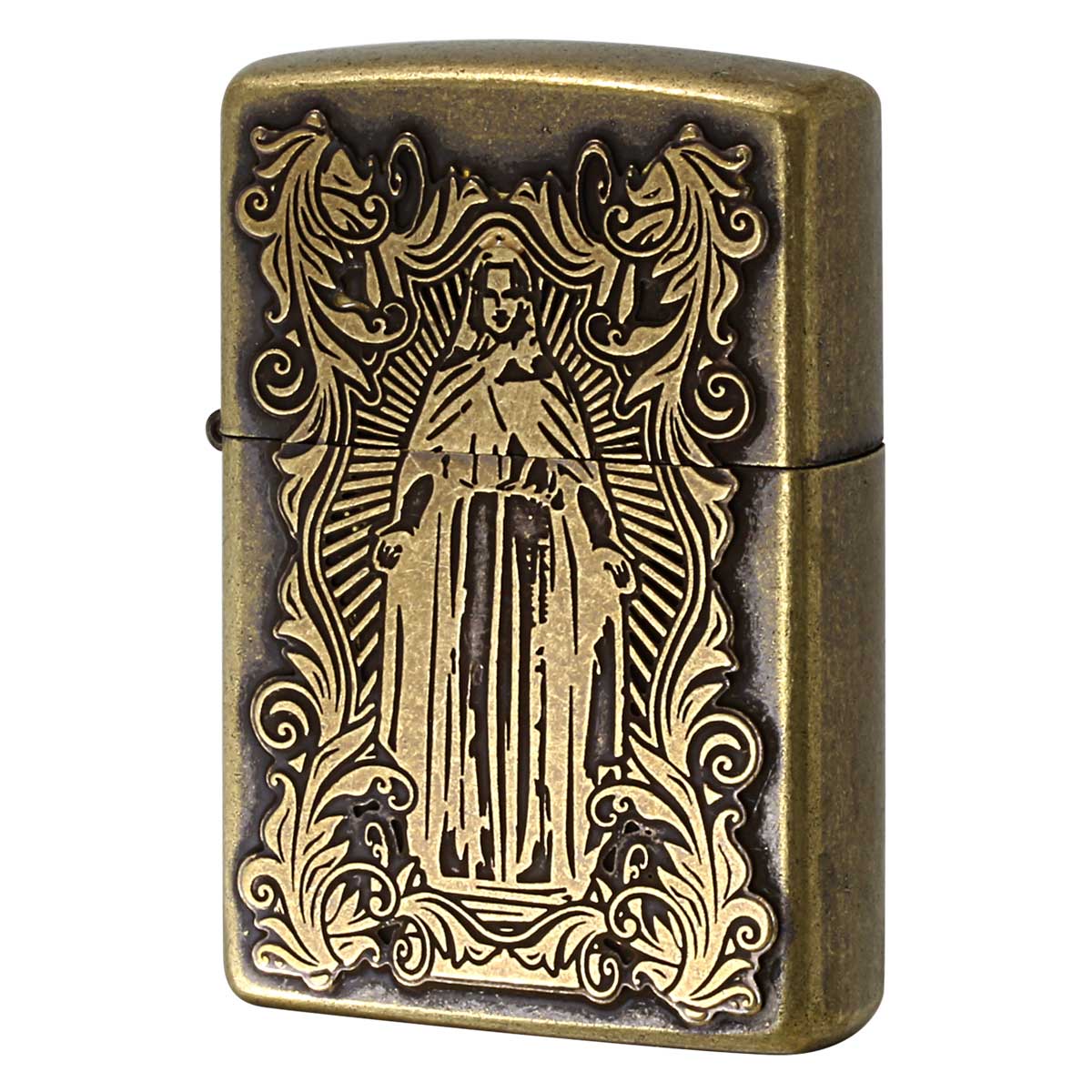 Zippo ジッポー アラベスク マリア ディープエッチング 両面加工 真鍮いぶし 63200598 プレゼント 贈り物 男性 女性 かっこいい オプション購入で名入れ可 8,360円