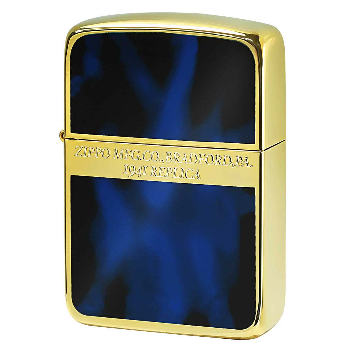 Zippo ジッポー 1941レプリカ マーブル 大理石調 ゴールド ブルー Gold Blue 41GD-BLM プレゼント 贈り物 男性 女性 高級 オプション購入で名入れ可