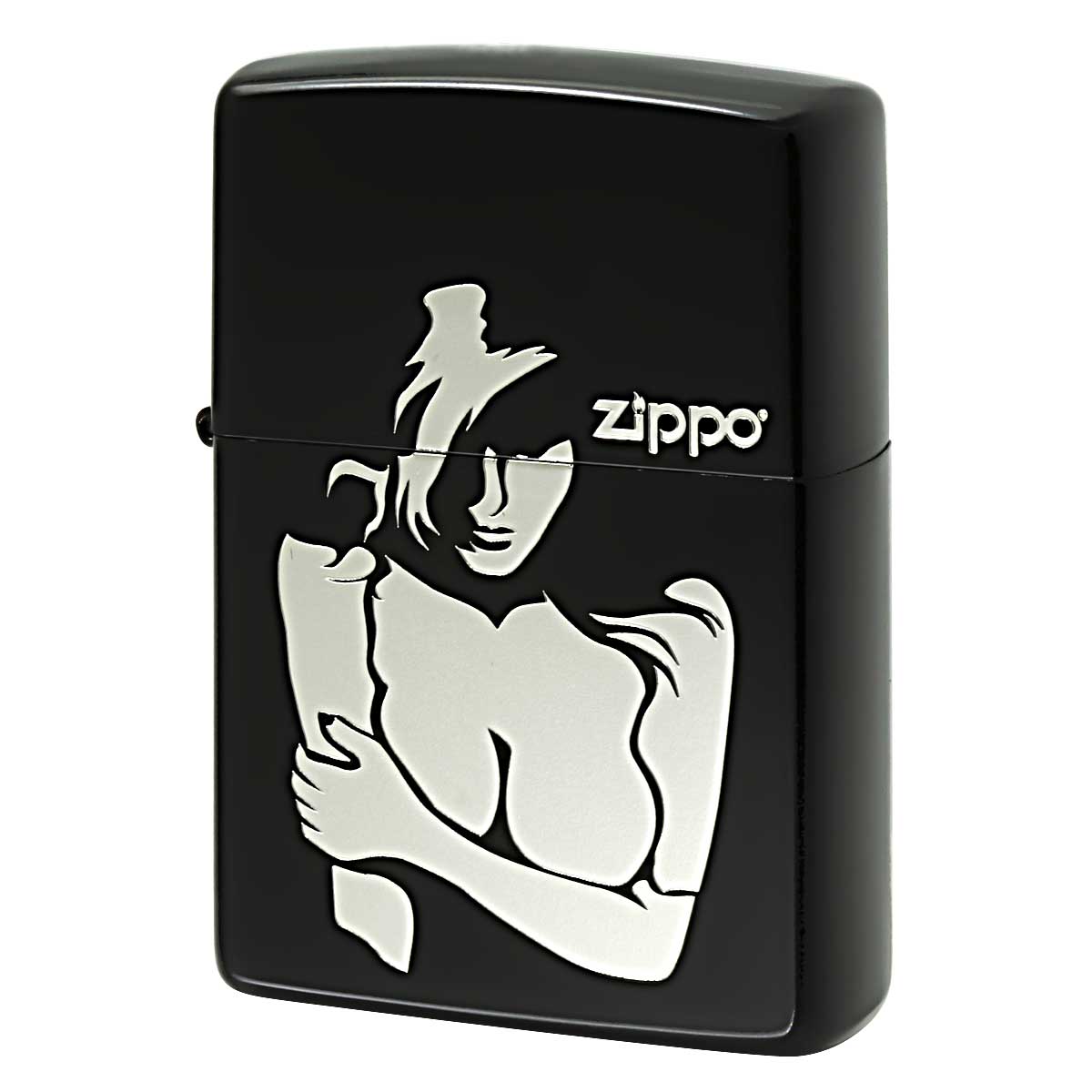 Zippo ジッポー セクシー レディ ガール バスト SEXY GIRL ブラックマット シルバー BST_MBKS プレゼント 贈り物 男性 オプション購入で名入れ可｜フラミンゴ 店