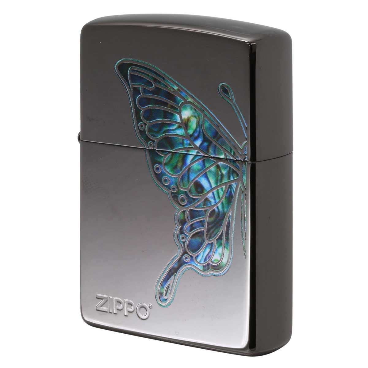 Zippo ジッポー 蝶々 バタフライ シェル風プリント ブルー 200BN-BTBL プレゼント 贈り物 男性 女性 ペア オプション購入で名入れ可｜フラミンゴ 店 10,296円