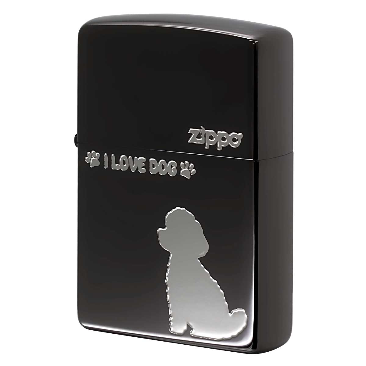 Zippo ジッポー トイプードル 犬 ドック ブラックニッケル TP_BN1 プレゼント 贈り物 男性 女性 ペット オプション購入で名入れ可
