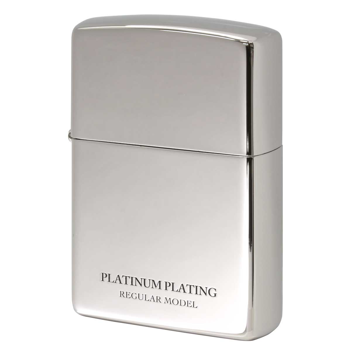 Zippo ジッポー レギュラー プラチナコーティング ポリッシュ 鏡面 PLATINUM PLATING REGULAR MODEL 20-PLAT プレゼント 贈り物 男性 女性 シンプル オプション購入で名入れ可 メール便可